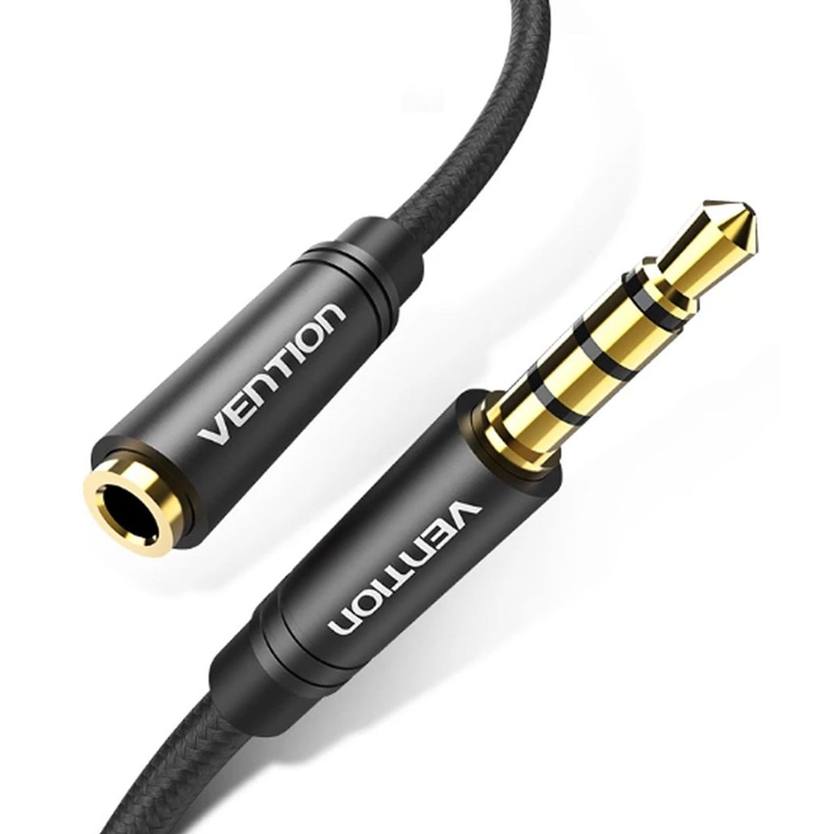 VENTION - Extension Trrs (3m) Nylon 4 Polos Cable Reforzado Mp3 Pc 3.5mm