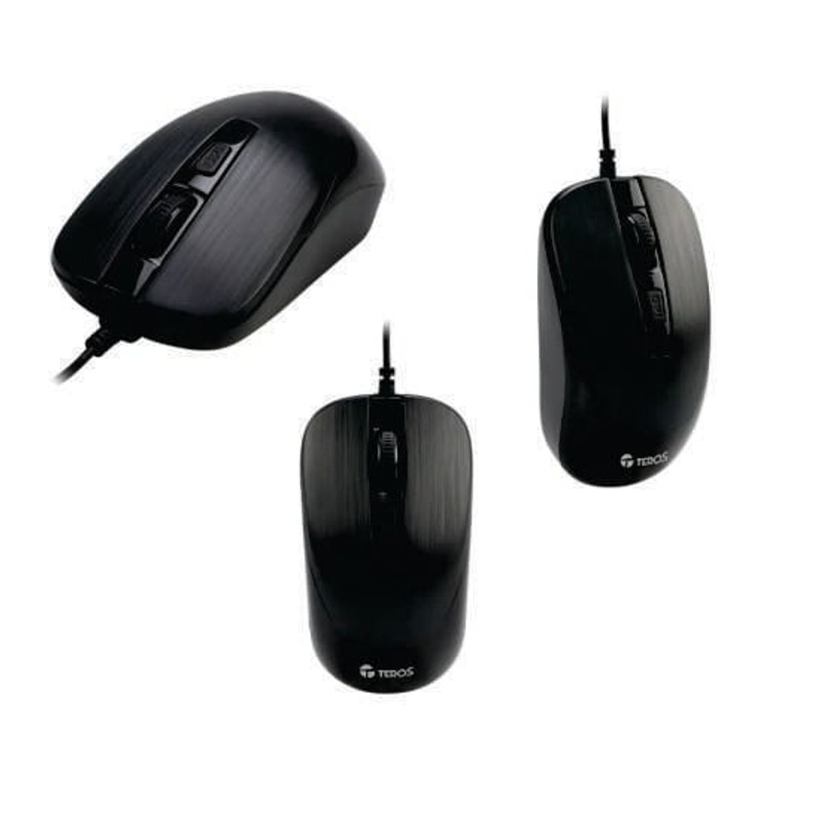 TEROS - MOUSE TEROS TE-5076N BLACK CABLEADO