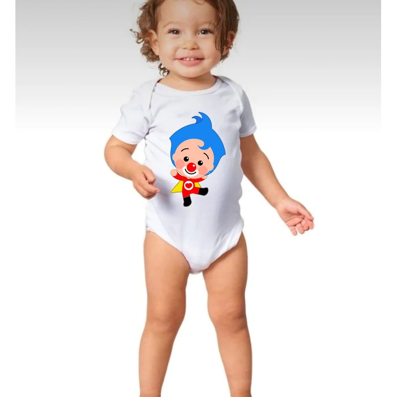 GENERICO - Body Bebes Dnuñez- Enterizo Blanco Plin plin