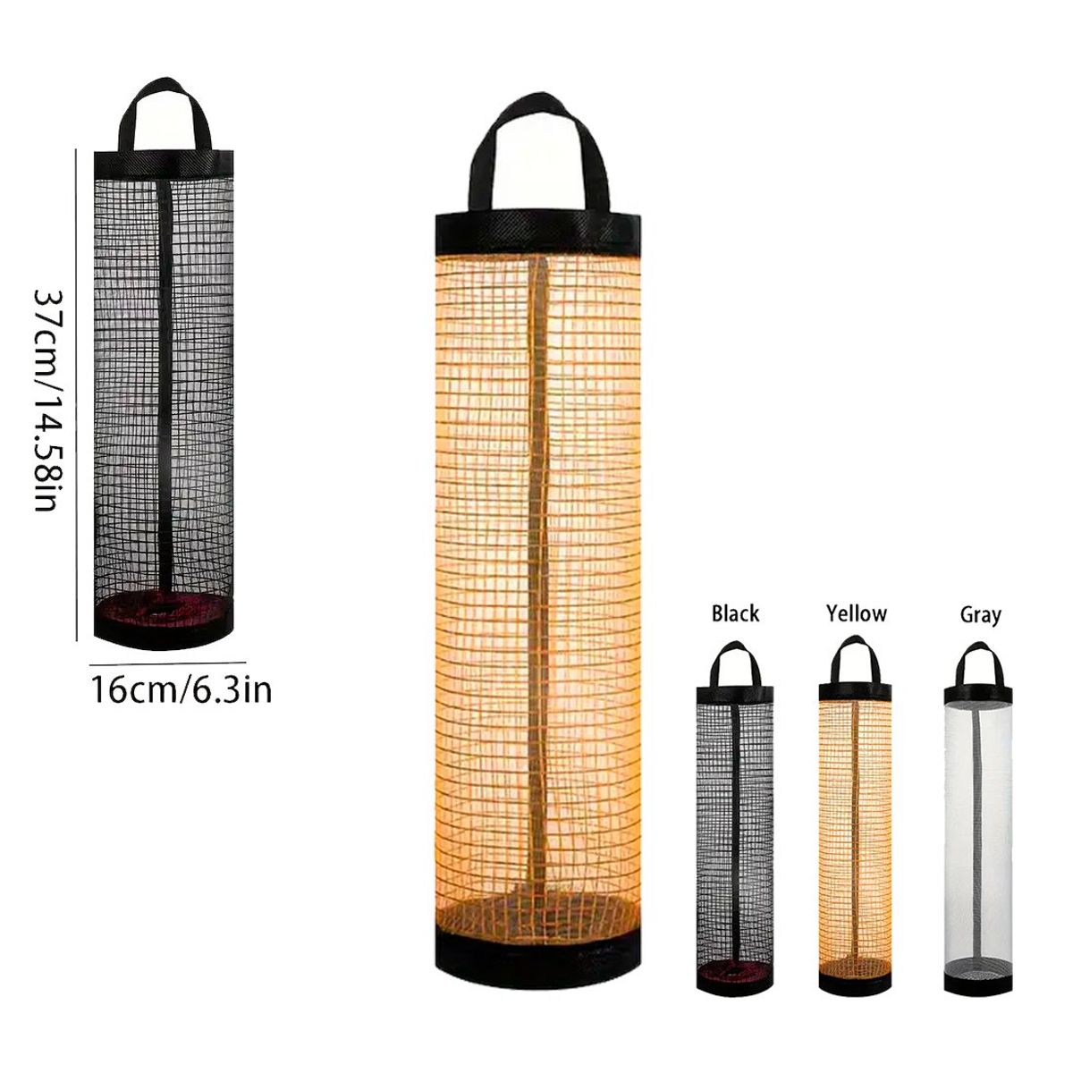 GENERICO - Dispensador Colgante Multiuso Para Cocina Plegable Amarillo