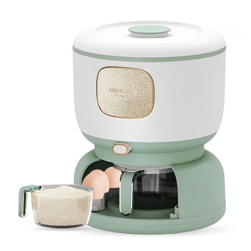 GENERICO - DISPENSADOR DE ARROZ O MENESTRAS CON ORGANIZADOR PORTA HUEVOS