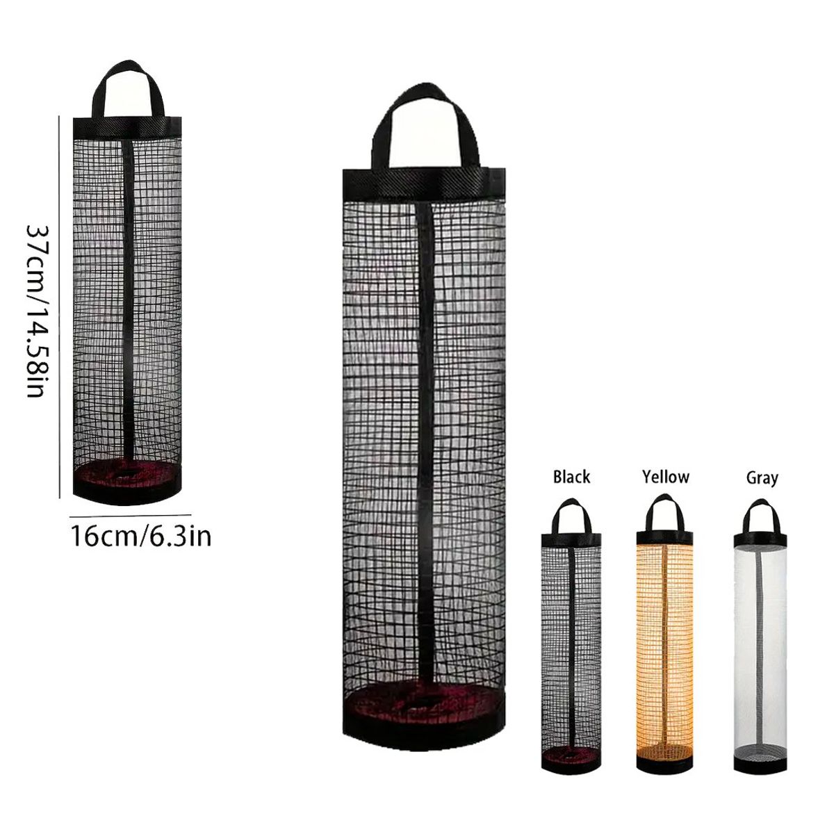 GENERICO - Dispensador Colgante Multiuso Para Cocina Plegable Negro