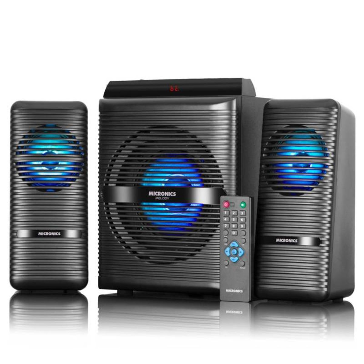 MICRONICS - Parlante Bluetooth Micronics Melody S7401BT LED FM USB