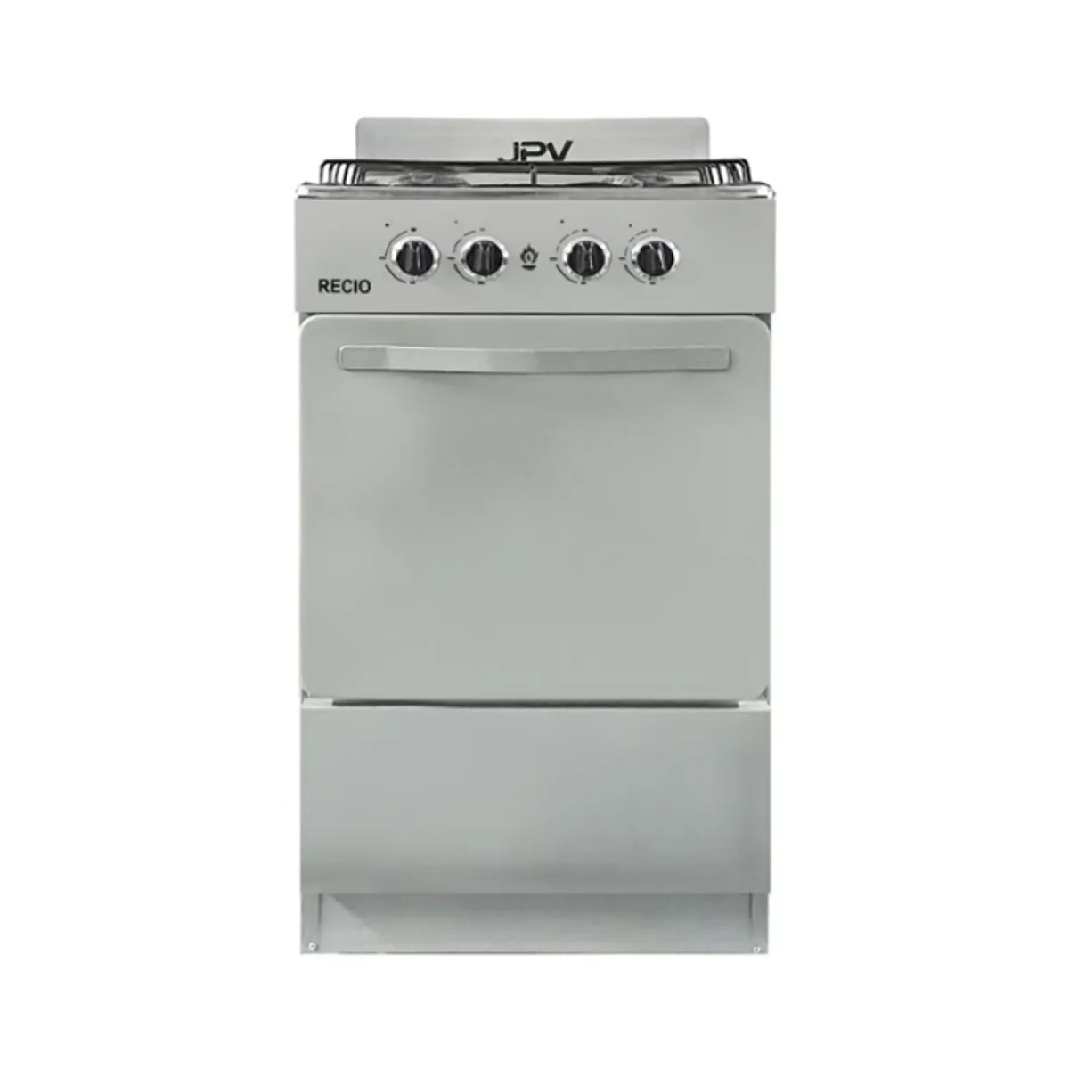 JPV - COCINA DE PIE JPV A GAS 4 HORNILLAS CROMA - RECIO