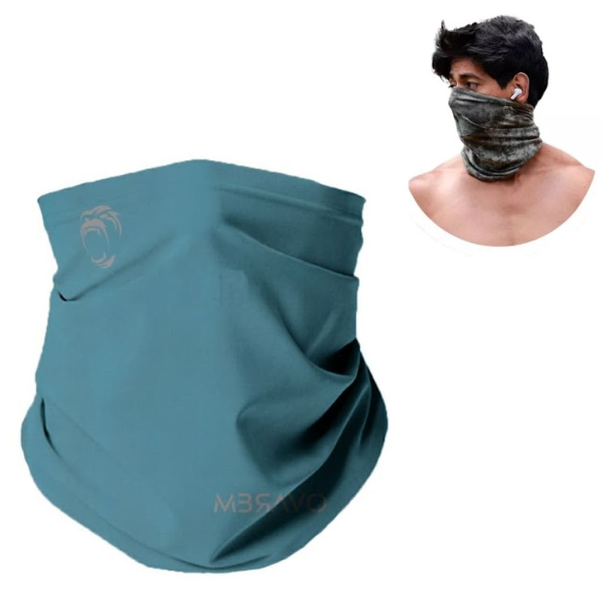 GENERICO - CUELLERA BANDANA TUBULAR DEPORTIVA ANTIALERGICA CEMENTO