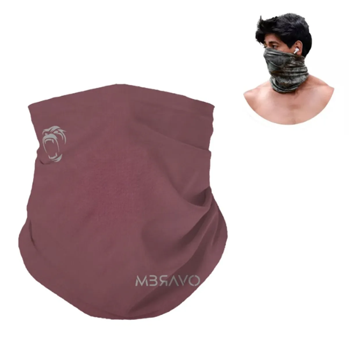 GENERICO - CUELLERA BANDANA TUBULAR DEPORTIVA ANTIALERGICA PALO ROSA