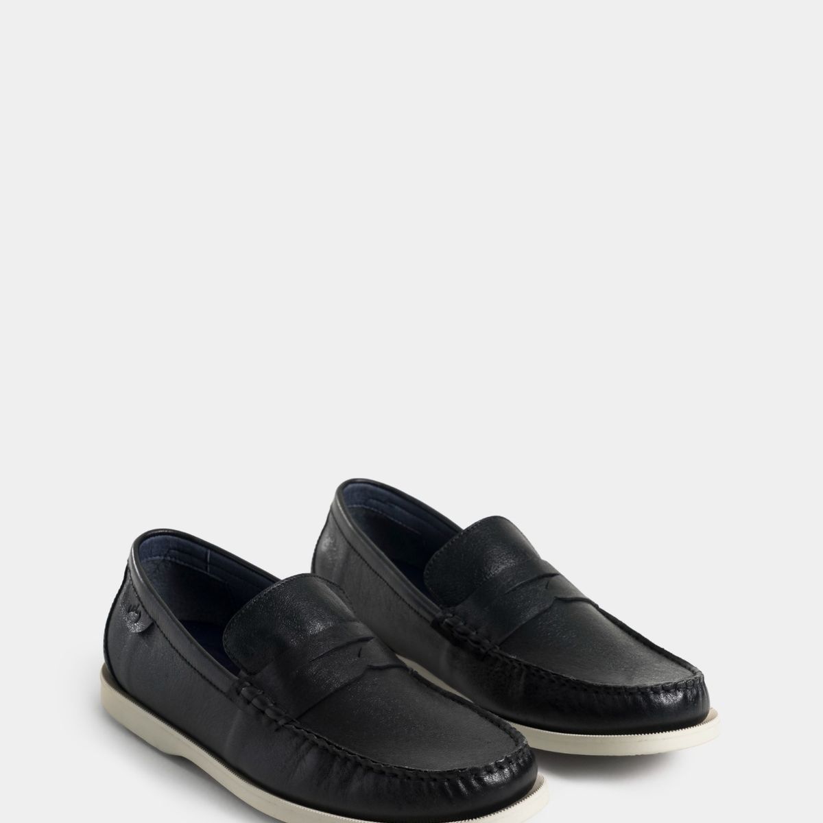 VELEZ - Vélez Mocasines Palmer De Cuero Hombre Silueta Clásica Negro