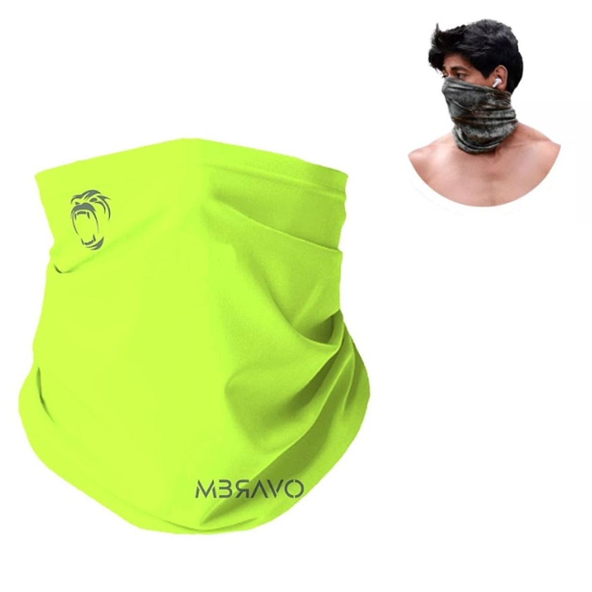 GENERICO - CUELLERA BANDANA TUBULAR DEPORTIVA ANTIALERGICA NEON