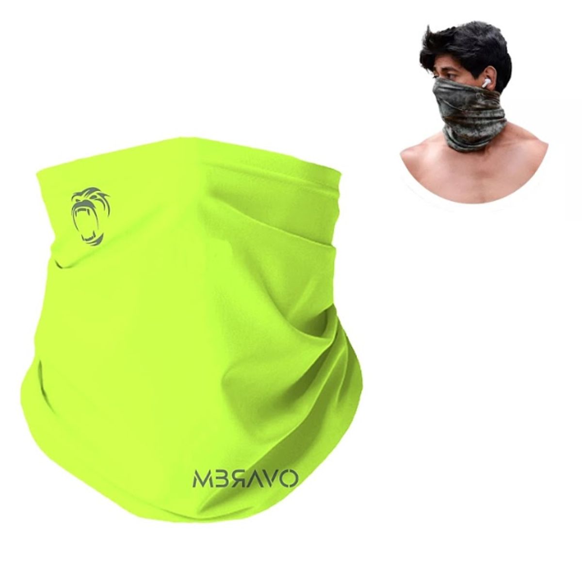GENERICO - CUELLERA BANDANA TUBULAR DEPORTIVA ANTIALERGICA NEON
