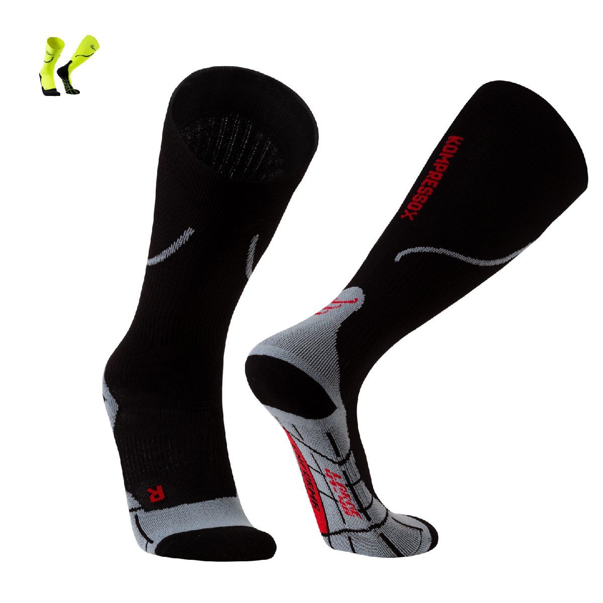 SILVERA NANOTECH - Medias de compresión 20-30mmHg padel ciclismo fútbol gym running 1 par