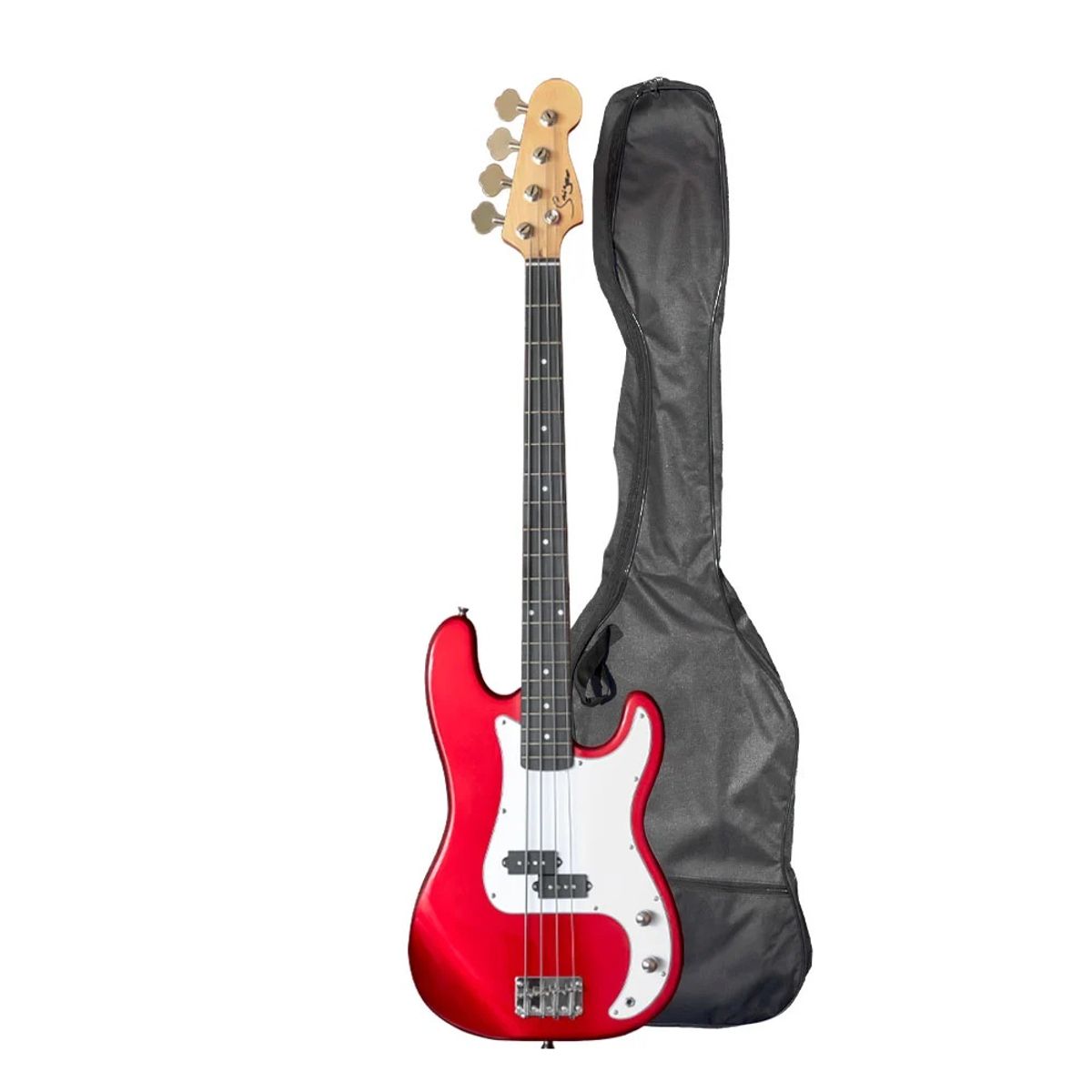 SMIGER - Bajo Eléctrico 4 Cuerdas Smiger Rojo G-B1-4-RD