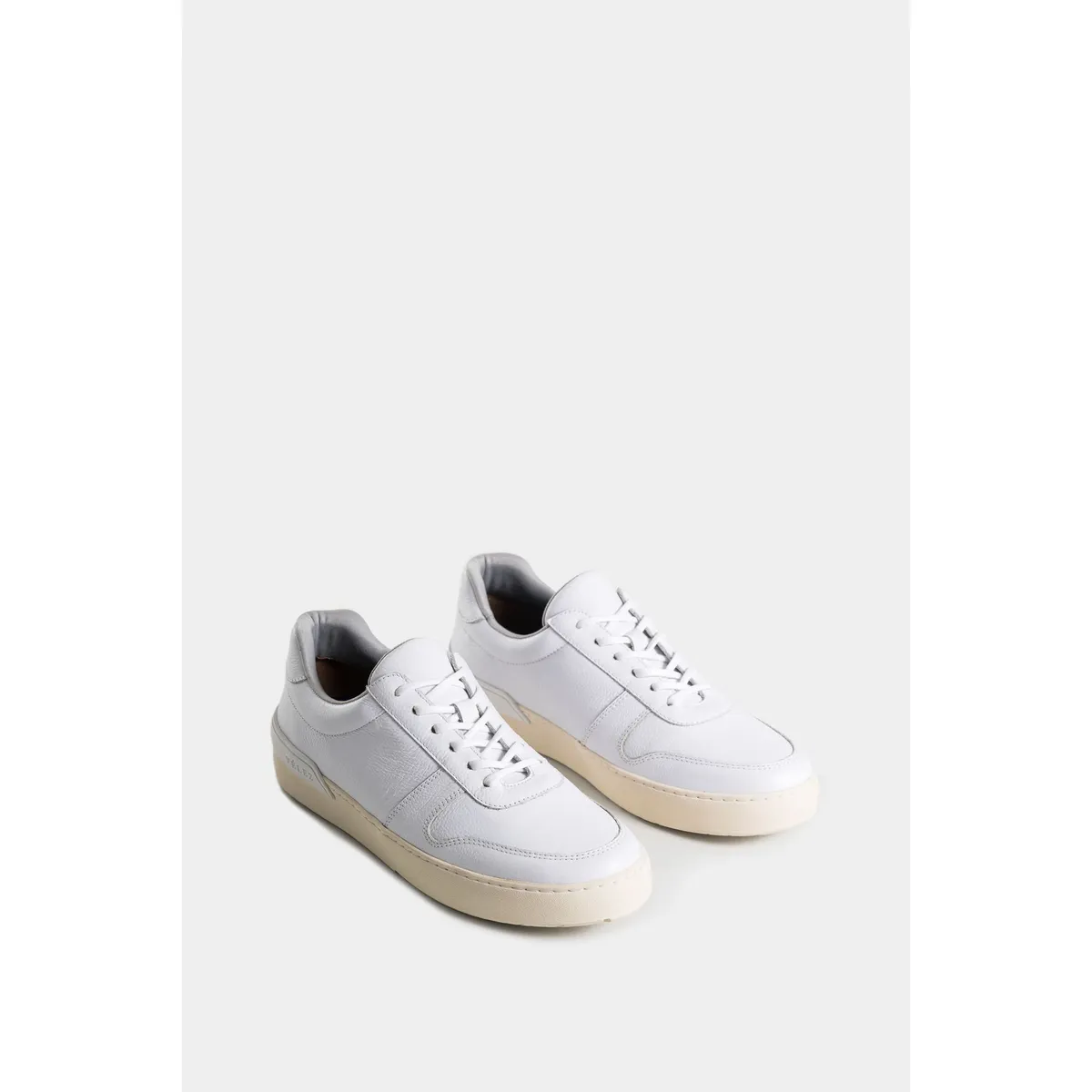 VELEZ - Vélez Tenis Whited 2 De Cuero Hombre Cordón Encerado Blanco