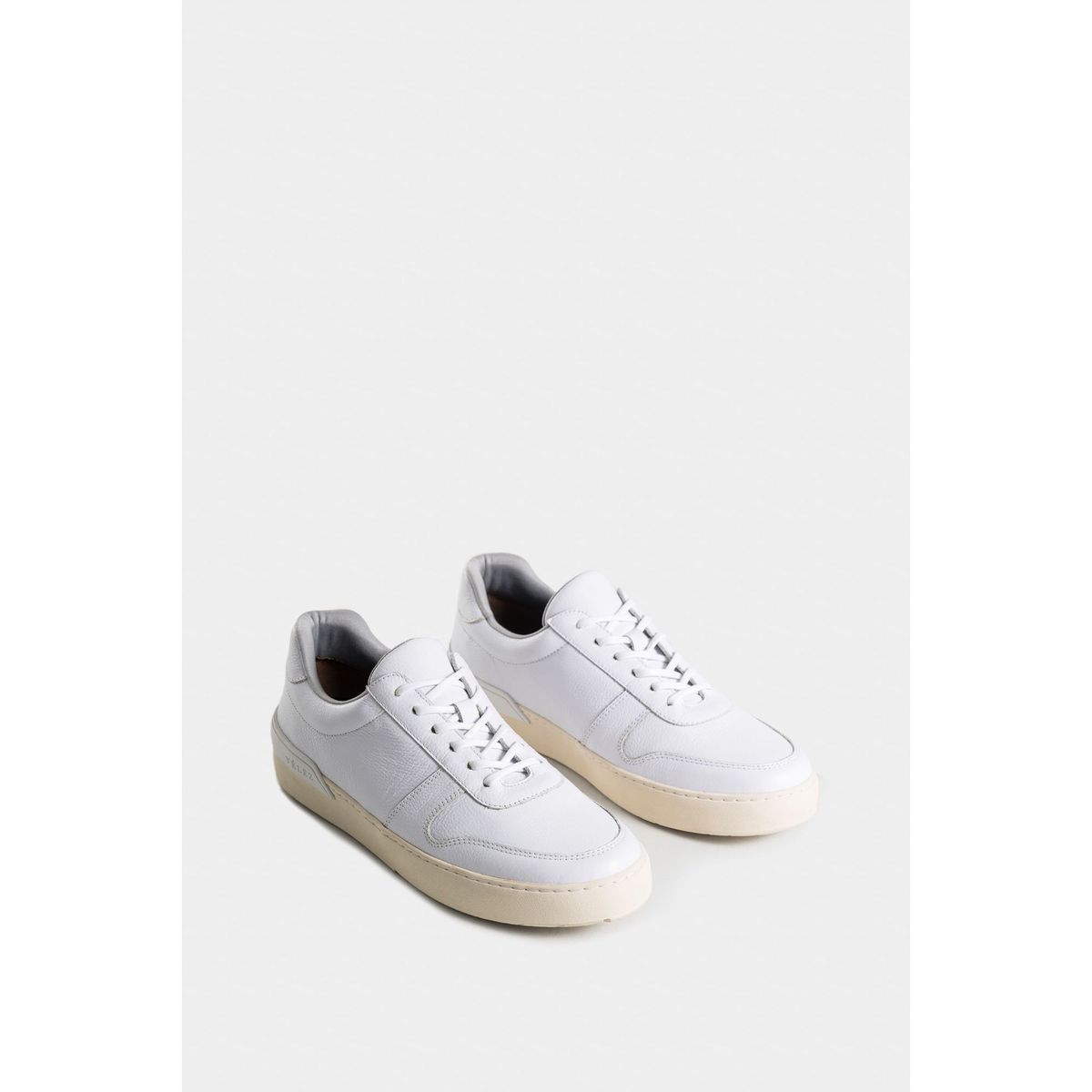 VELEZ - Vélez Tenis Whited 2 De Cuero Hombre Cordón Encerado Blanco