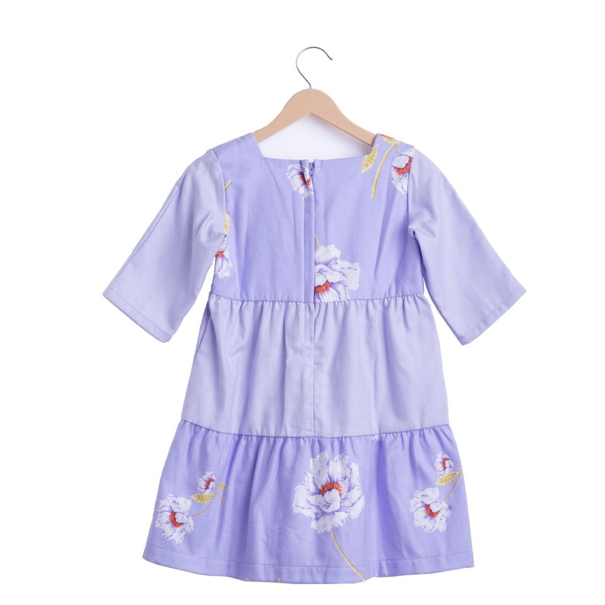 NATA COTON - VESTIDO ALGODÓN FRANELA CELESTE