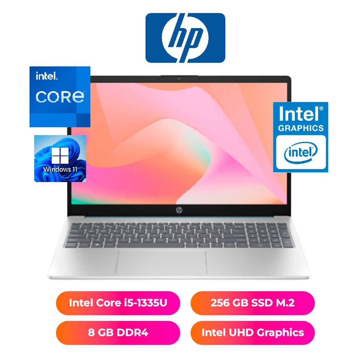 HP - LAPTOP HP 15 INTEL CORE i5-1335U 8GB RAM 256GB SSD - NOTEBOOK