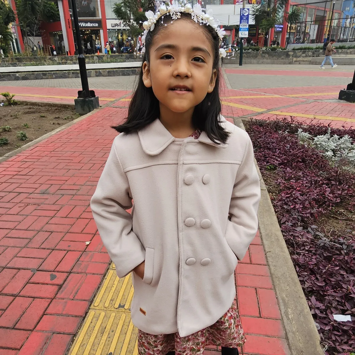 GENERICO - Saco para niña en paño liger