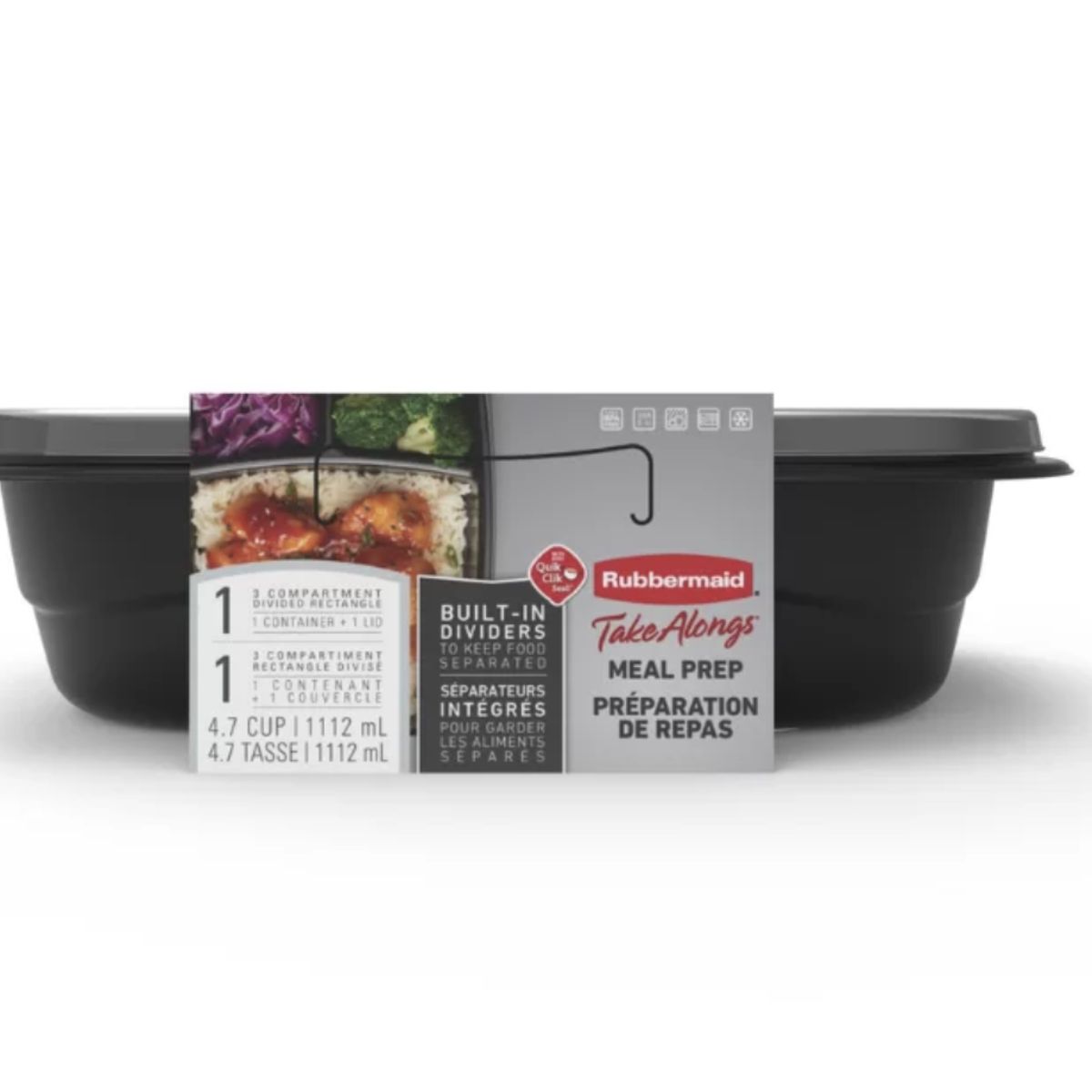 RUBBERMAID - Hermetico Rubbermaid TakeAlongs Meal Prep 1112mL