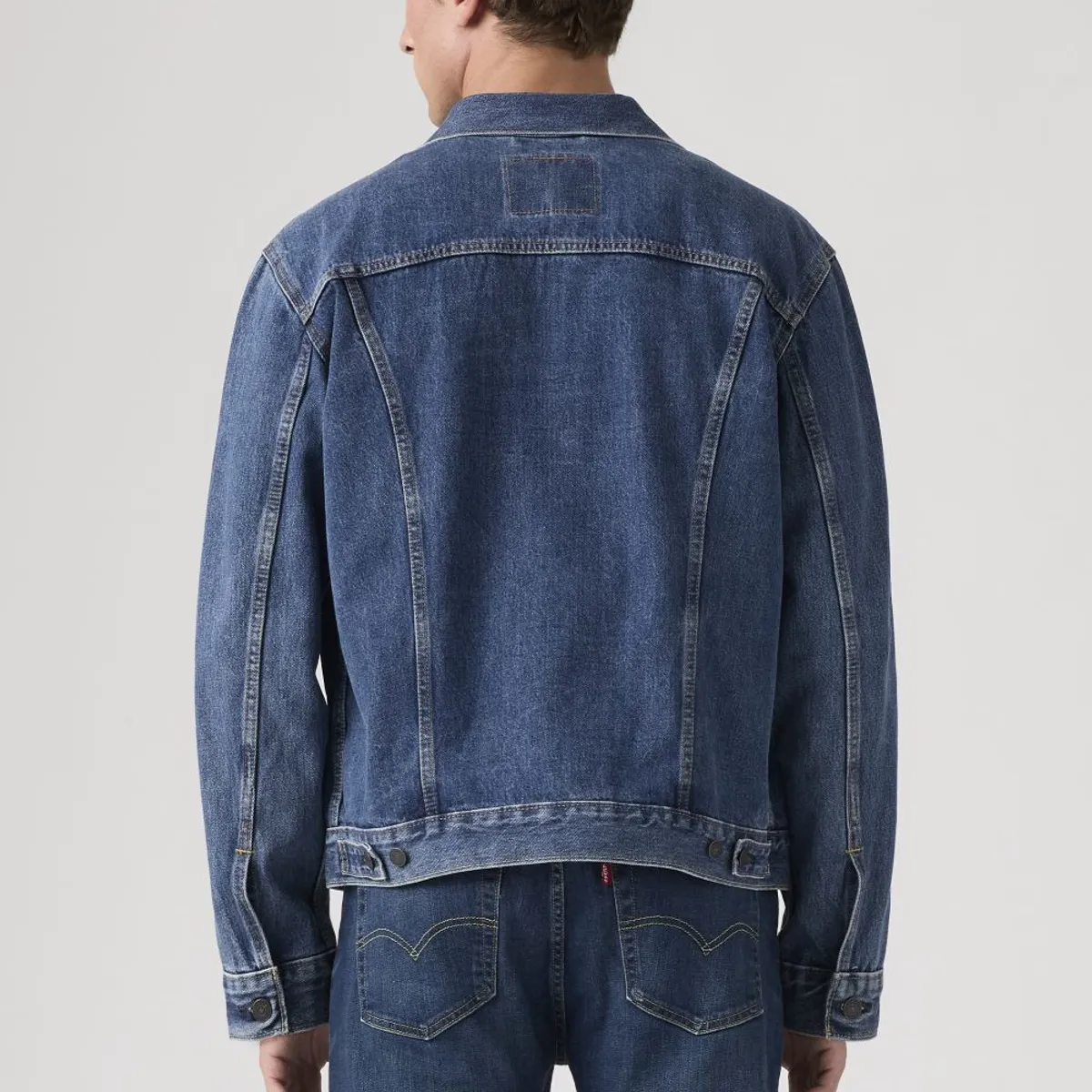 LEVIS - Casaca Hombre Clásica Cuello Punta Azul Levis