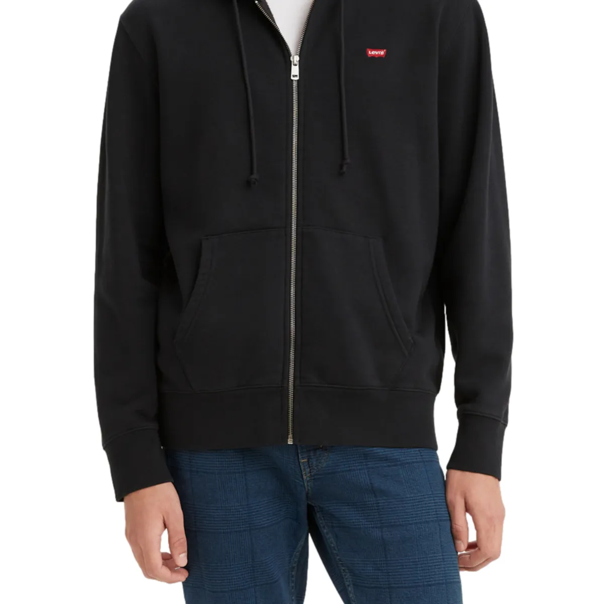 LEVIS - Polerón Hombre Color entero Negro Levis