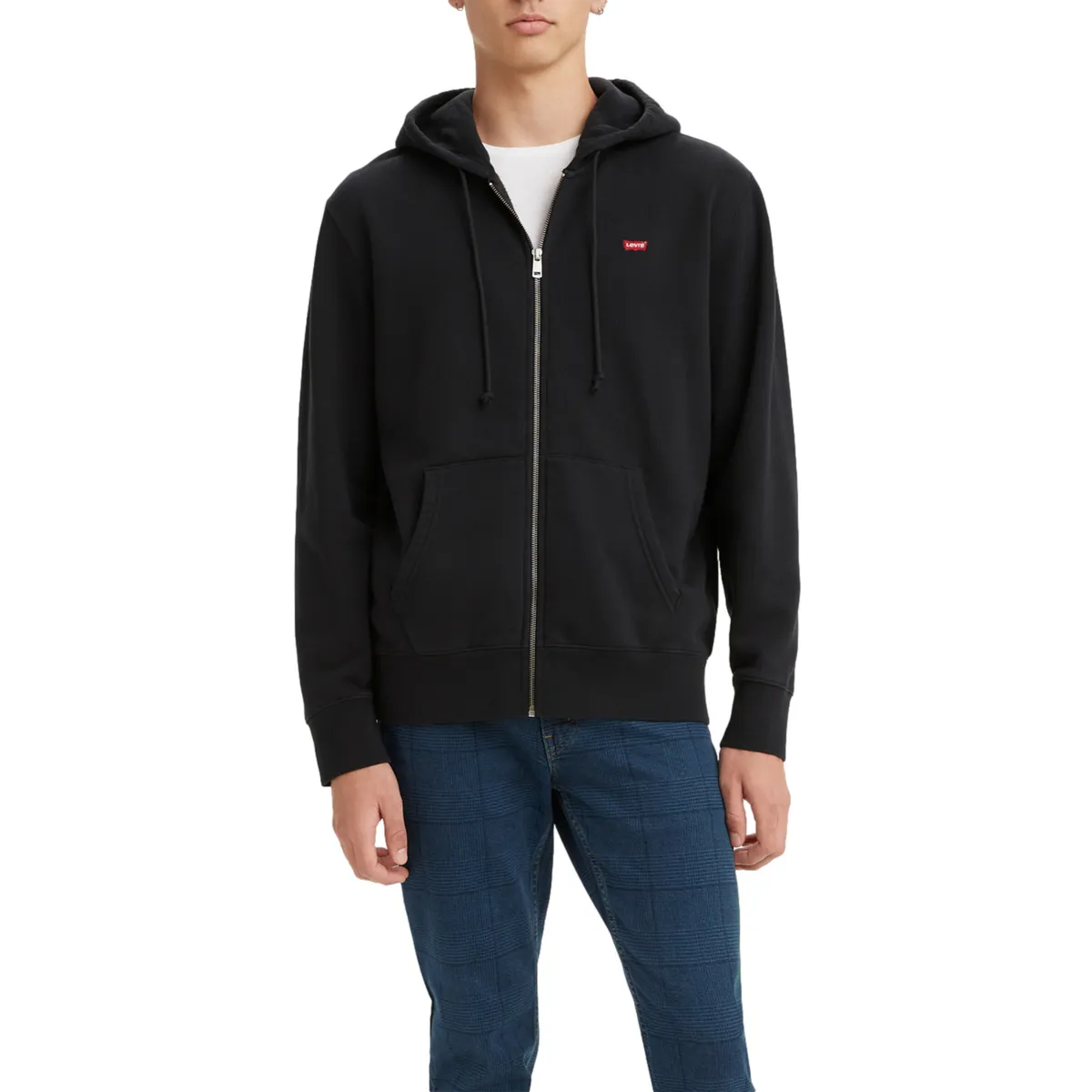 LEVIS - Polerón Hombre Color entero Negro Levis