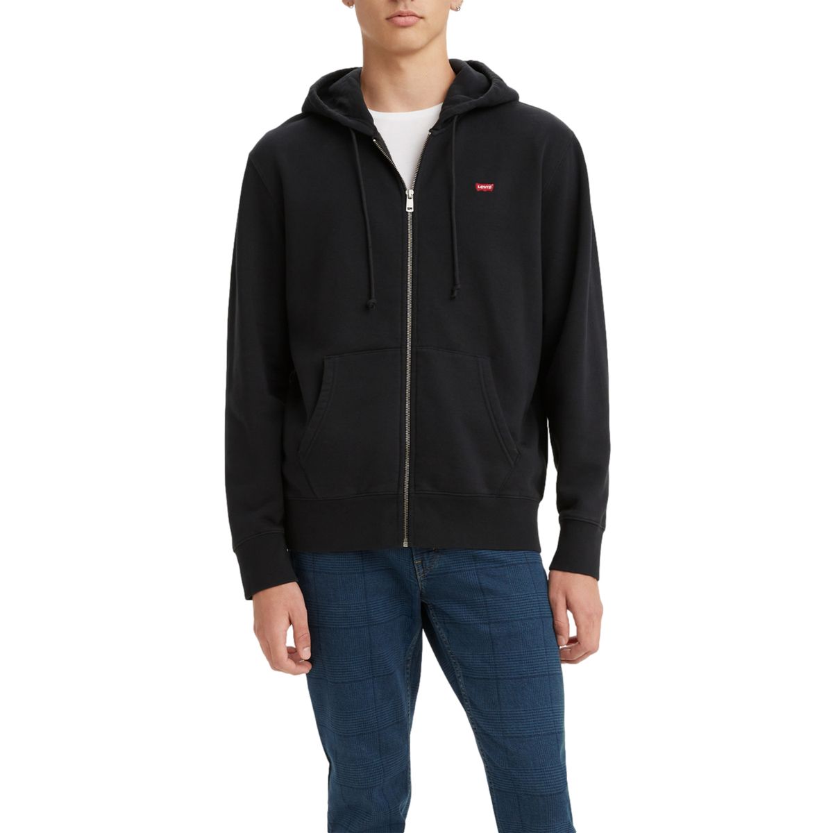 LEVIS - Polerón Hombre Color entero Negro Levis