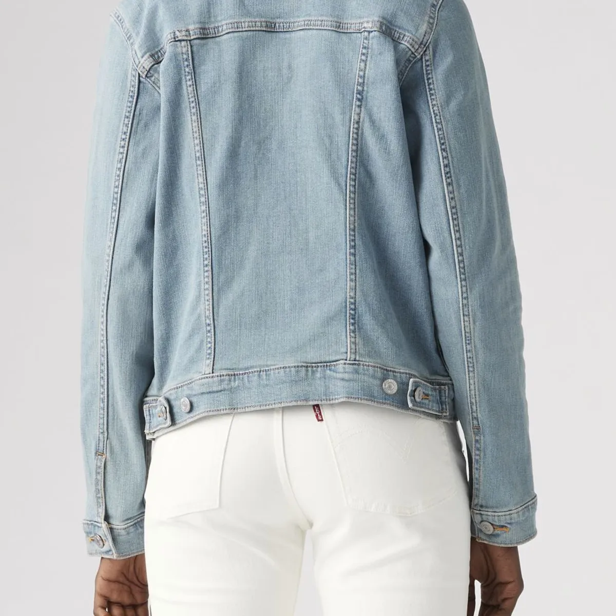 LEVIS - Casaca Mujer Lisa Botones Azul Levis