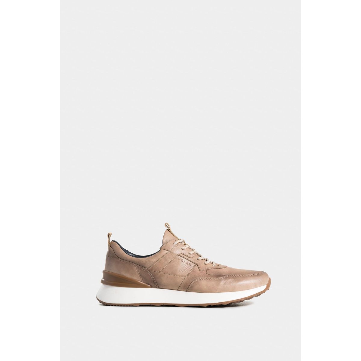 VELEZ - Vélez Zapatillas Venture Fiore De Cuero Para Hombre Arena