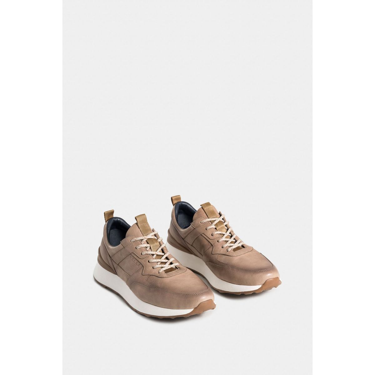 VELEZ - Vélez Zapatillas Venture Fiore De Cuero Para Hombre Arena