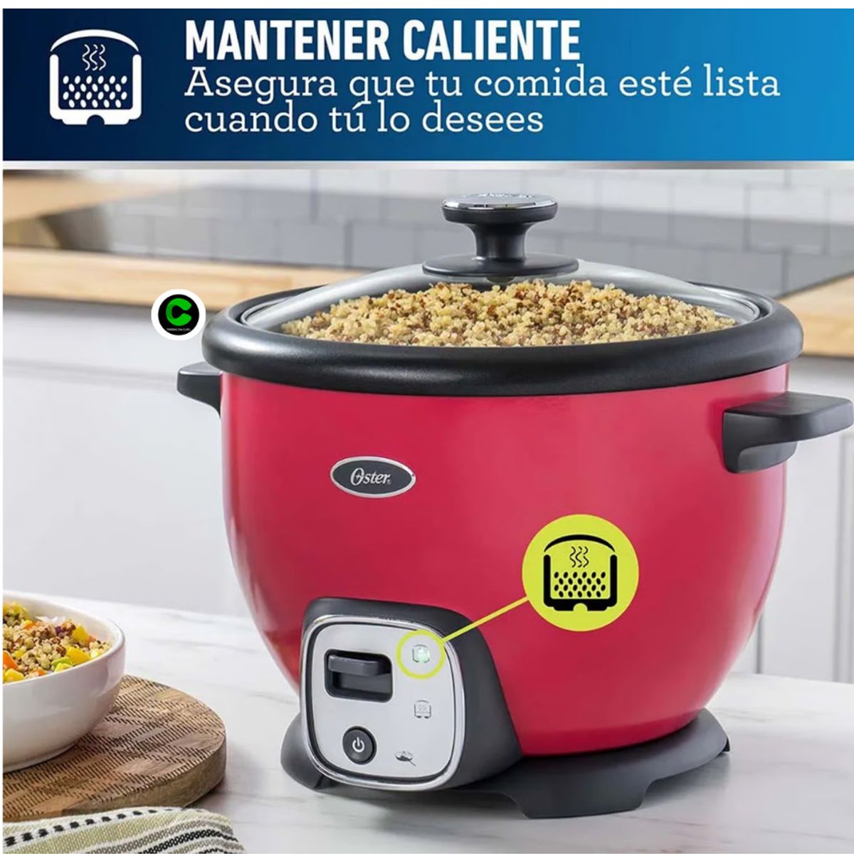 OSTER - Olla Arrocera Multiusos Oster® con Función Sofrito CKSTRC8029M 1.8 Lt