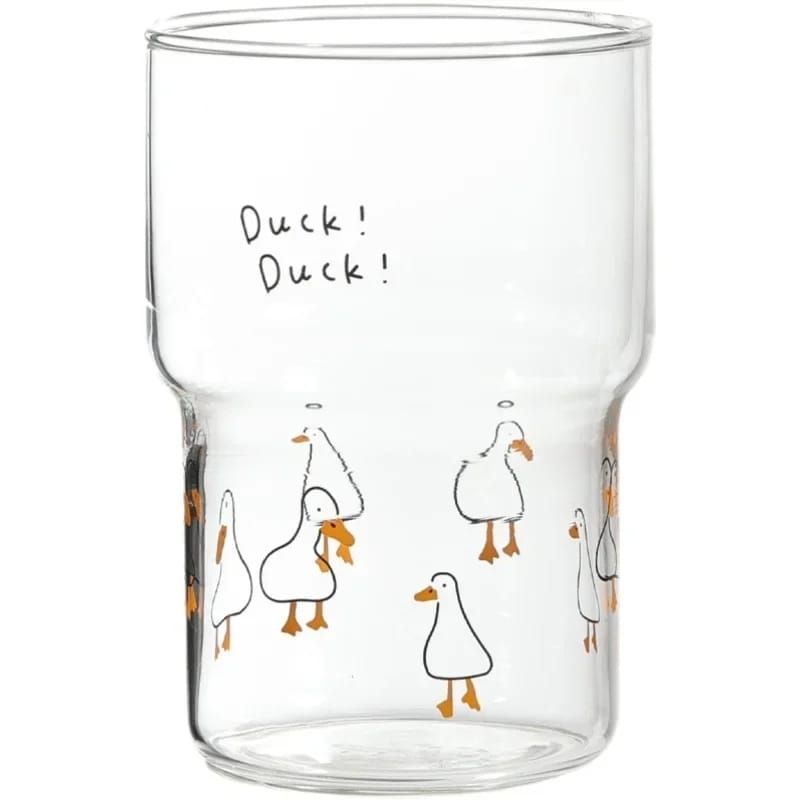 GENERICO - VASO DE VIDRIO - AESTHETIC 380ML Patitos