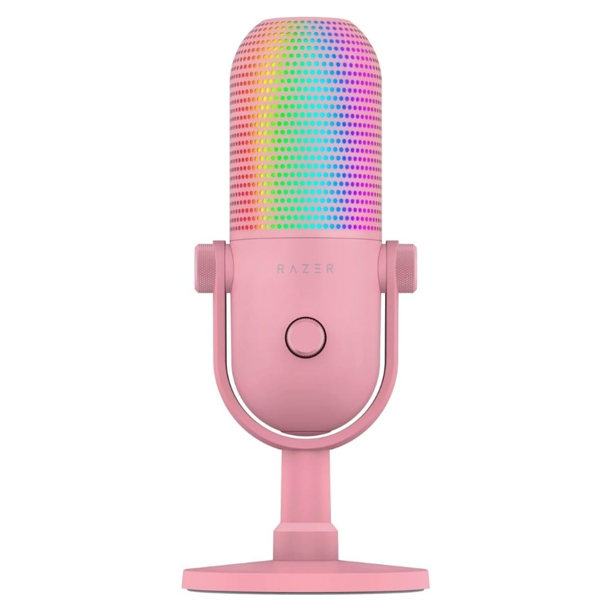 RAZER - Micrófono Razer Seiren V3 Rosado Chroma RGB USB Supercardioide