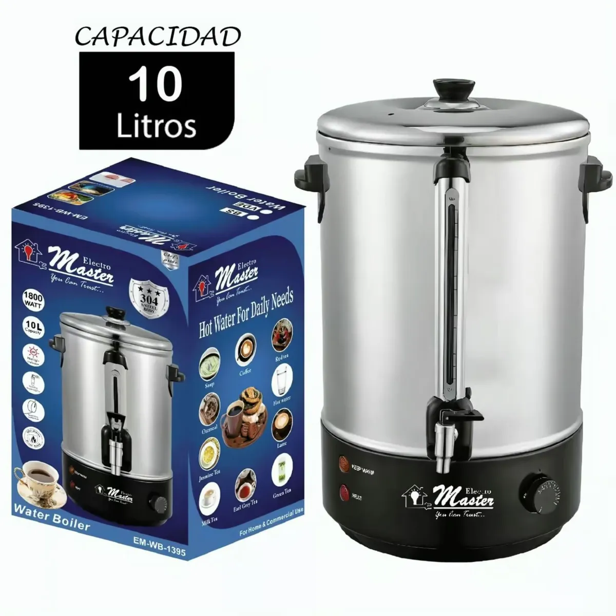 GENERICO - Termohervidor Marca Electromaster 10 Lts EM-WB-1395