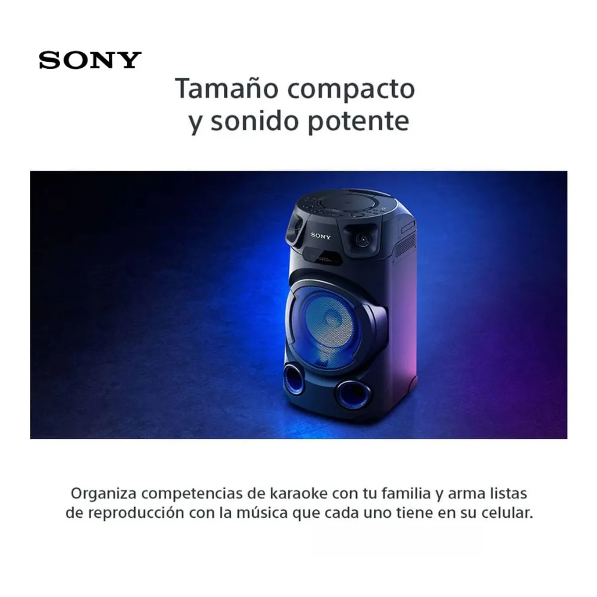 SONY - Sony Equipo de Sonido MHC-V13 con Bluetooth y Karaoke
