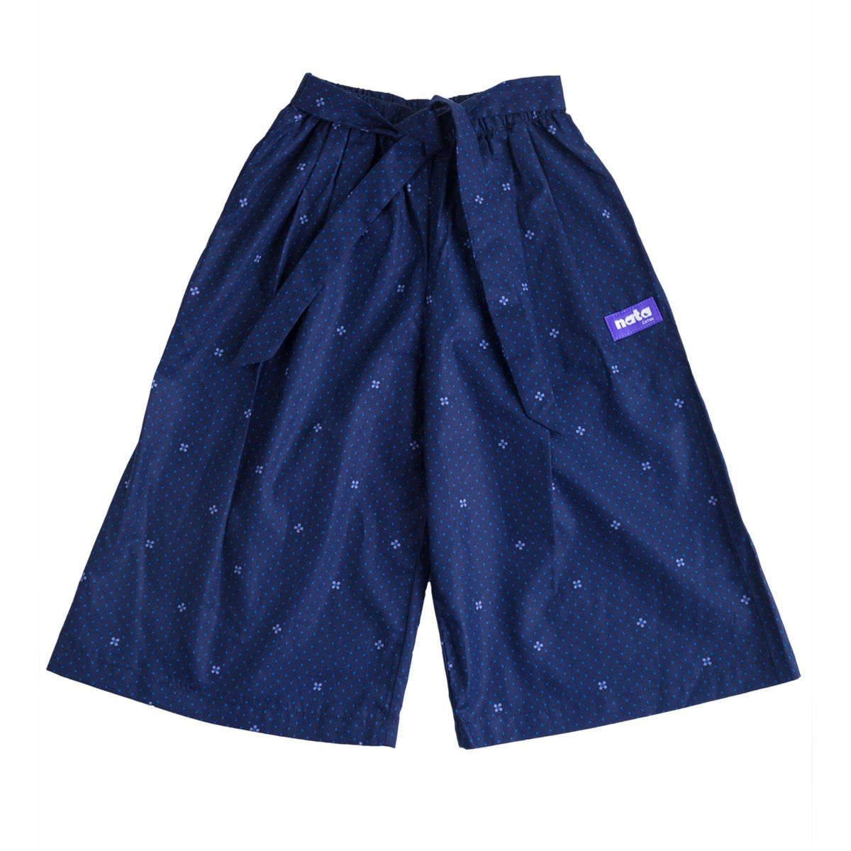 NATA COTON - PANTALON PALAZZO AZUL NOCHE