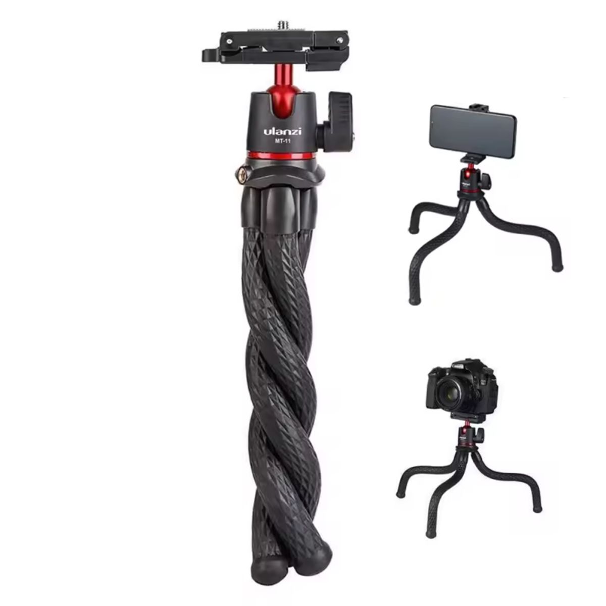 ULANZI - TRÍPODE FLEXIBLE ULANZI MT-11 PARA TELÉFONO Y CÁMARA