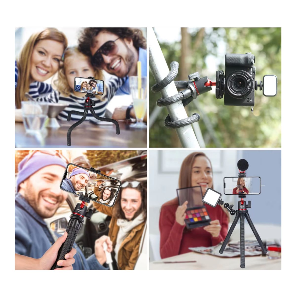 ULANZI - TRÍPODE FLEXIBLE ULANZI MT-11 PARA TELÉFONO Y CÁMARA