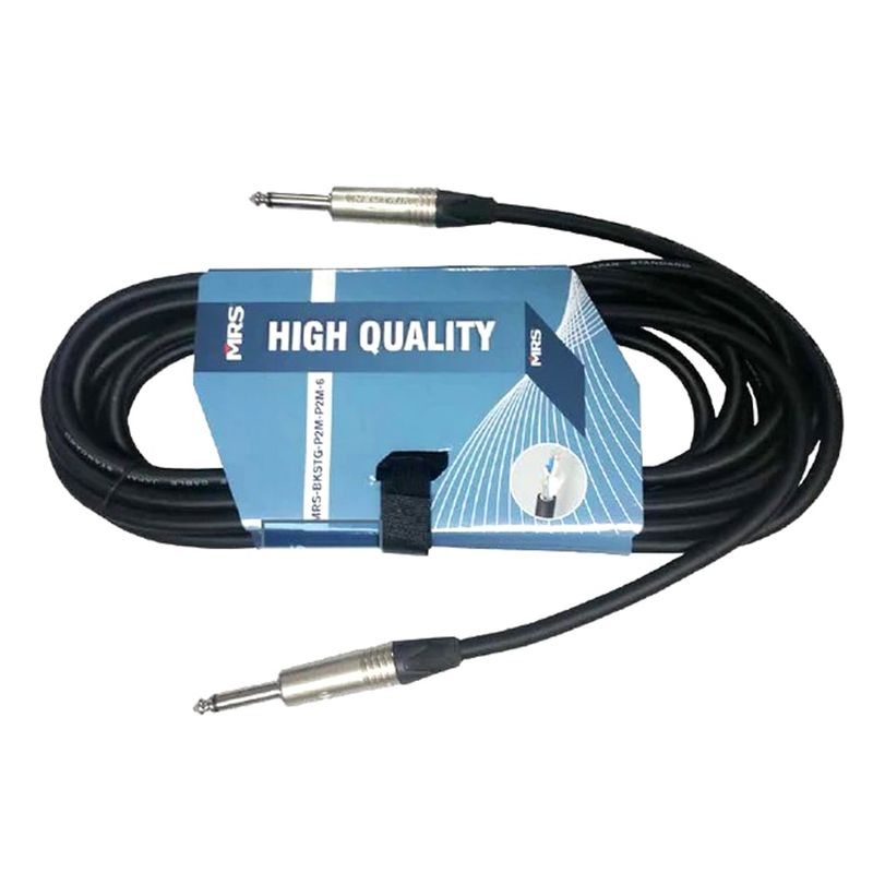 GENERICO - Cable Plug a Plug Mono 6mts para Instrumentos