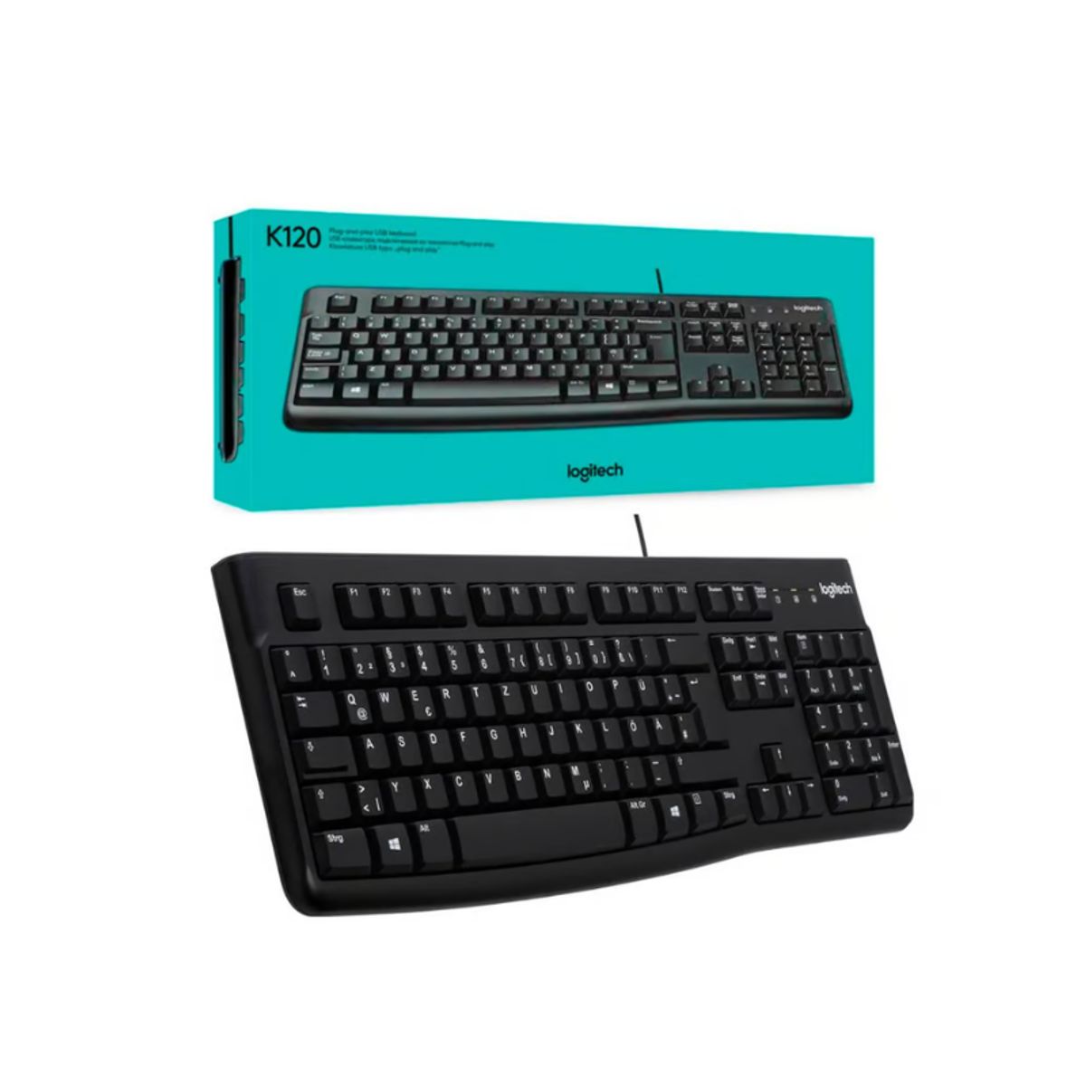 LOGITECH - Teclado Logitech K120 USB Black