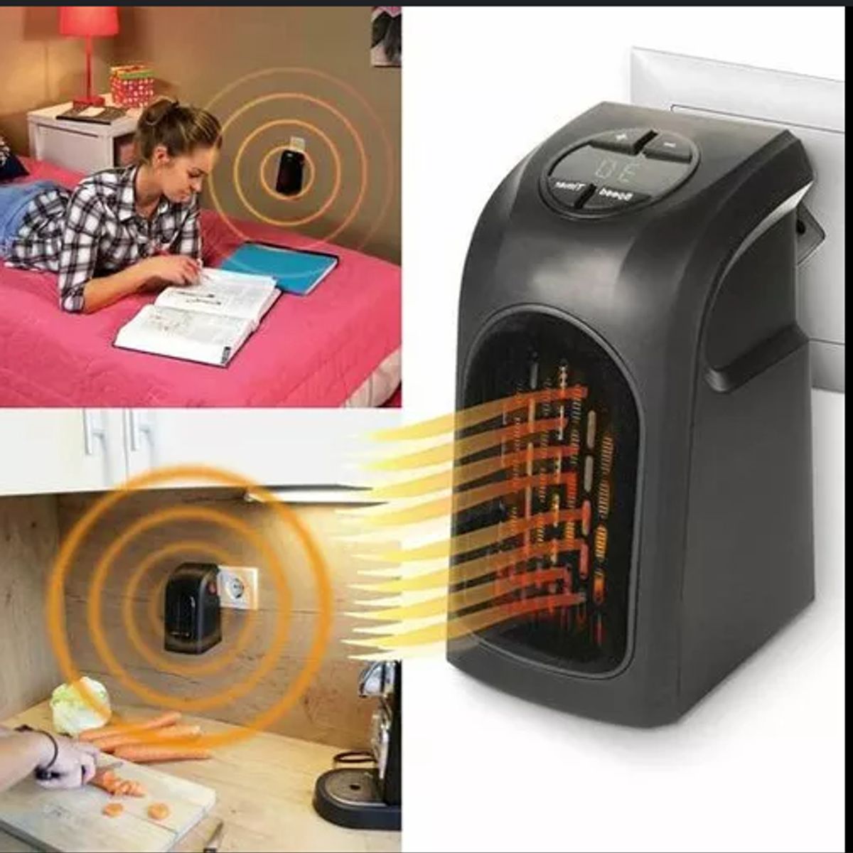 GENERICO - MINI CALEFACTOR HANDY HEATER 400 WATTS