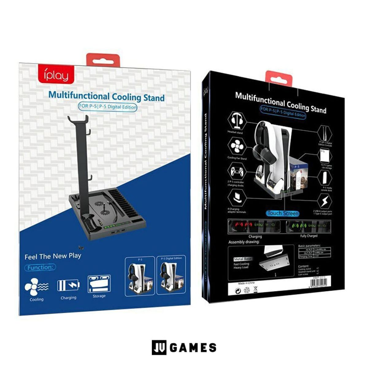 GENERICO - Multifuncional Cooling Stand for PS5 - PS5 DIGITAL.