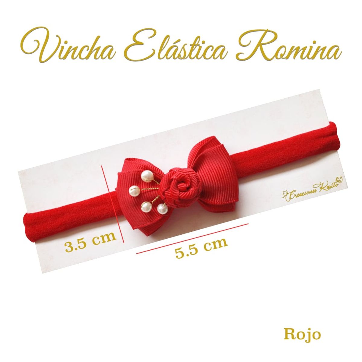 GENERICO - Vincha para bebé modelo Romina Pack de dos