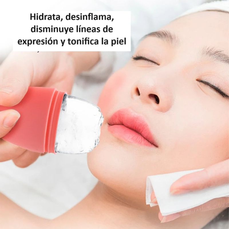 GENERICO - Roller Face Hielo Masajeador Mujer Facial Cuello Hidratante Genieka