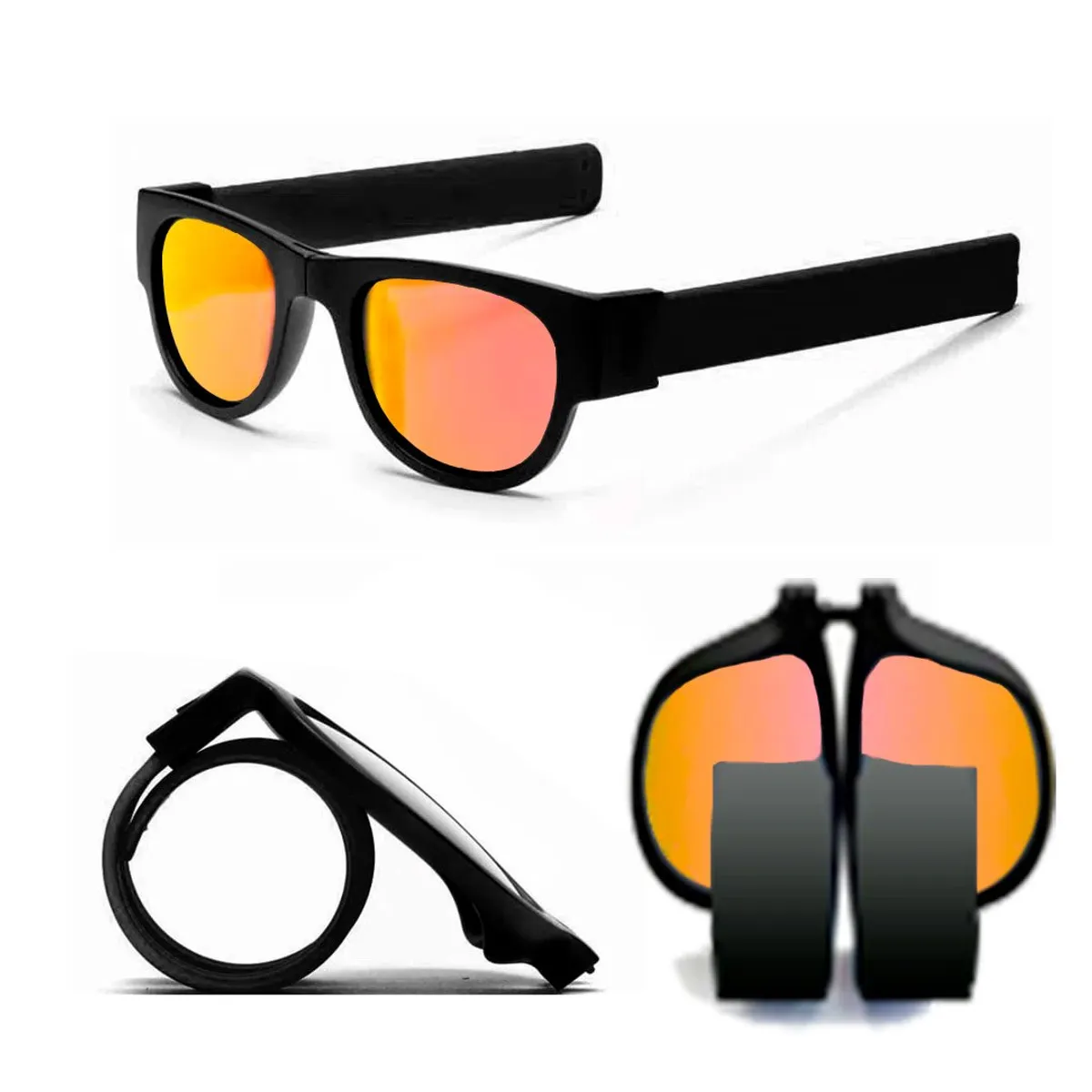 GENERICO - Lentes de Sol Flexible y Plegable Tornasolados