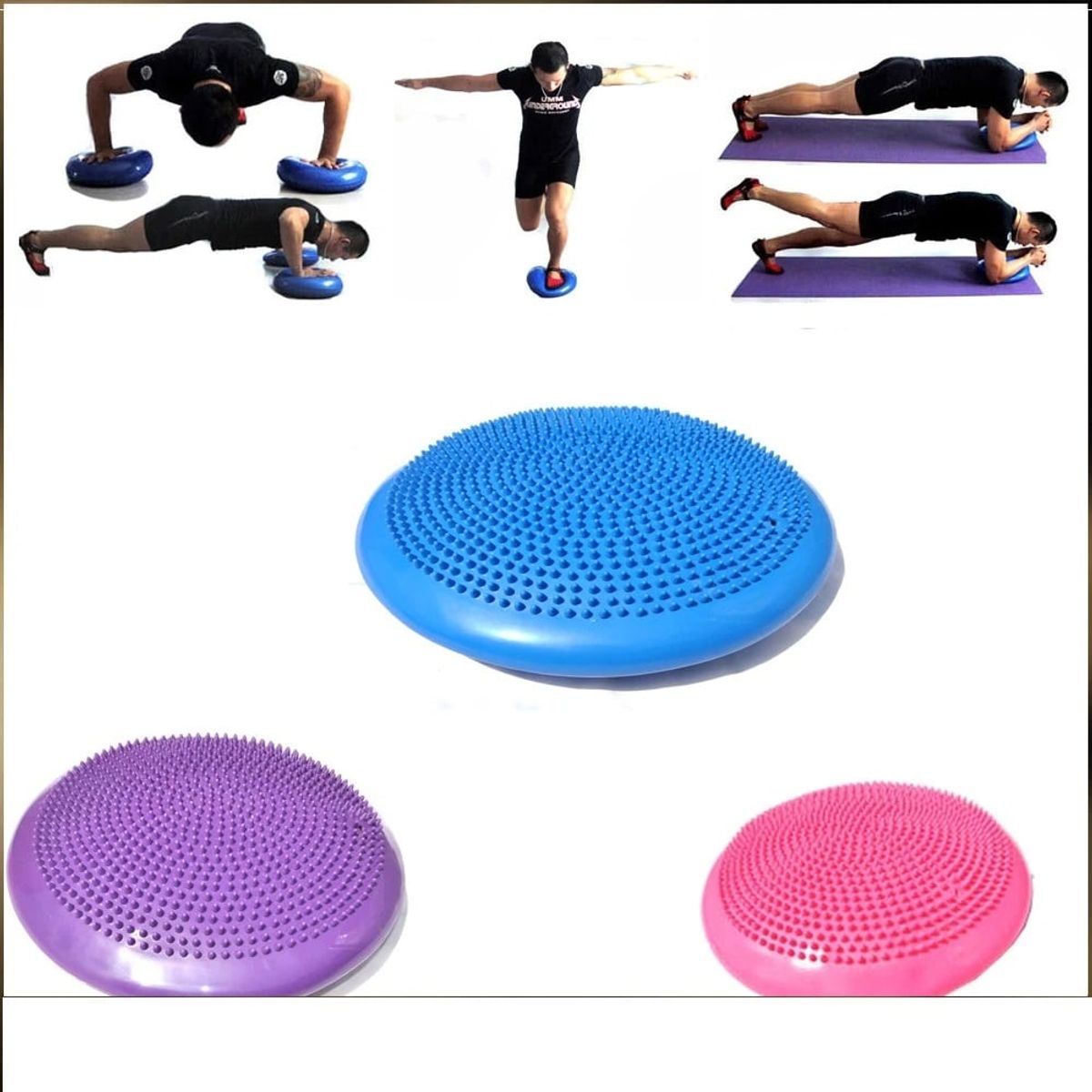 GENERICO - Disco Balance Equilibrio Yoga AZUL