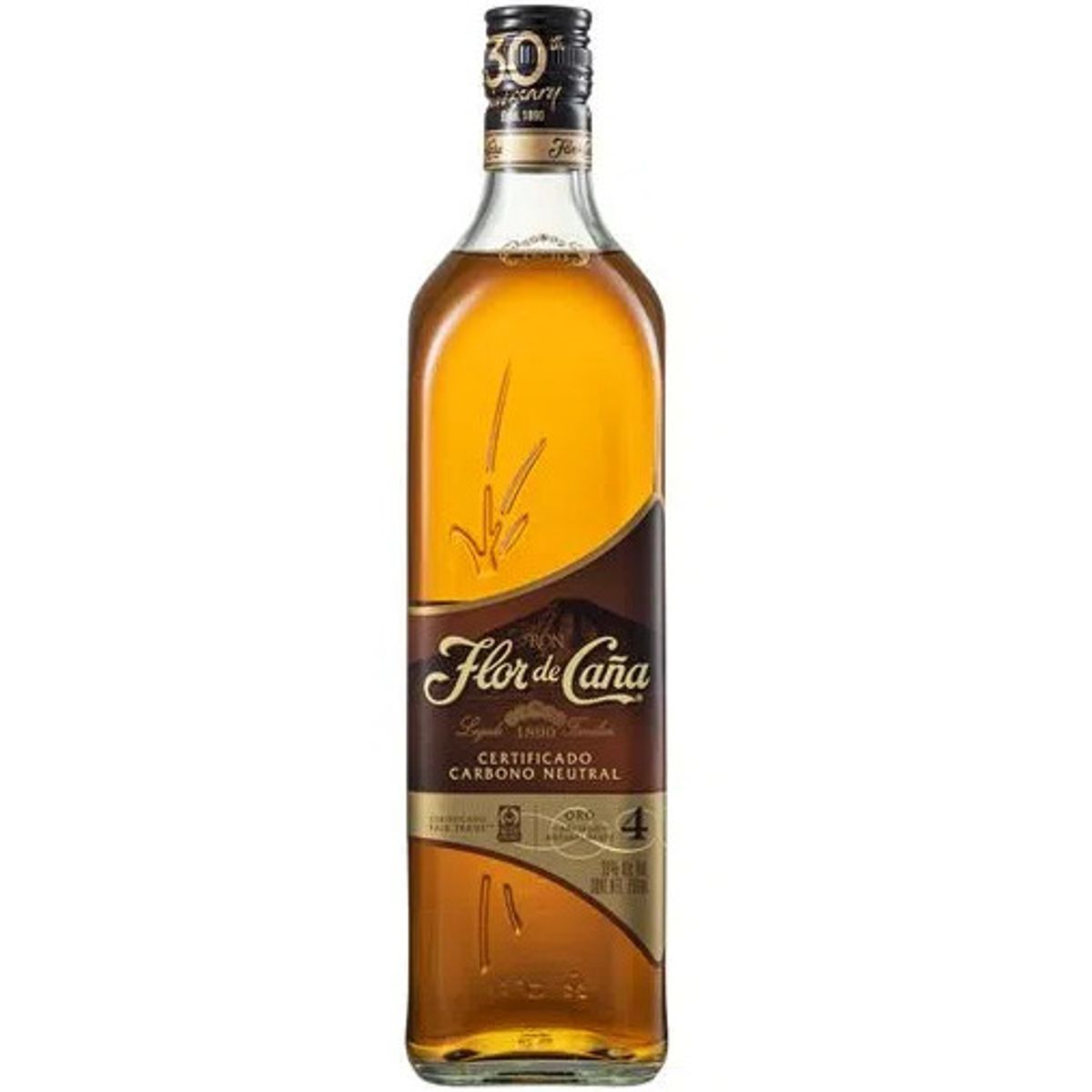 FLOR DE CAÑA - Ron Flor de Caña 4 años 750ml