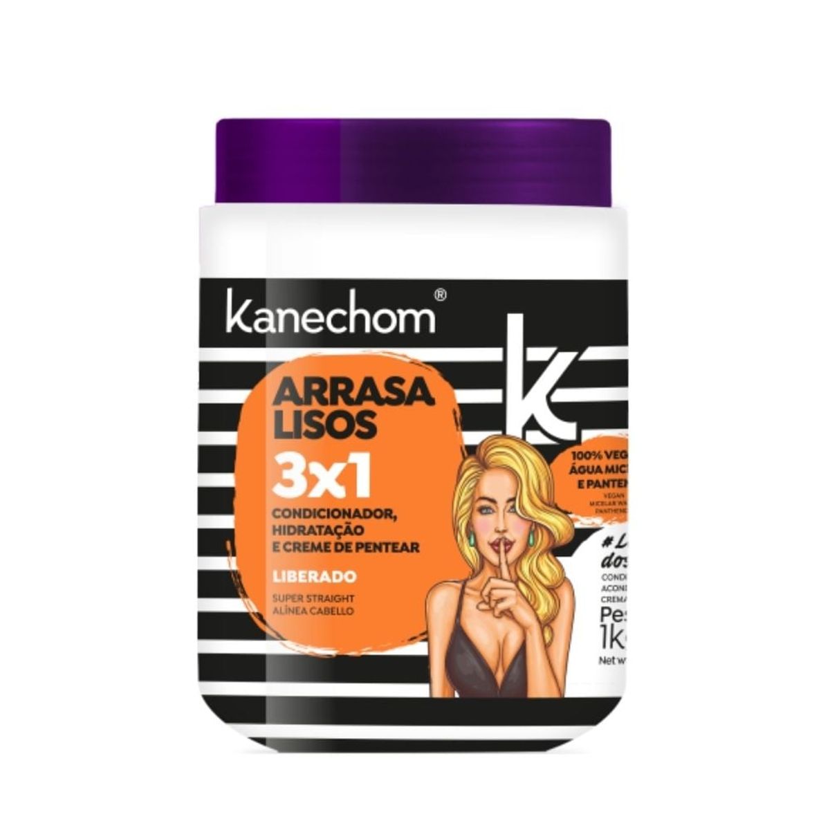 KANECHOM - Máscara Capilar Arrasa Lisos 3x1 Kanechom 1kg