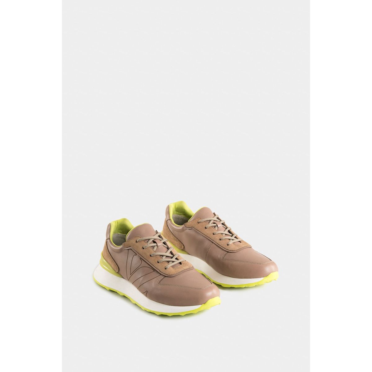 VELEZ - Vélez Zapatillas saori De Cuero Para Hombre Monogram Arena
