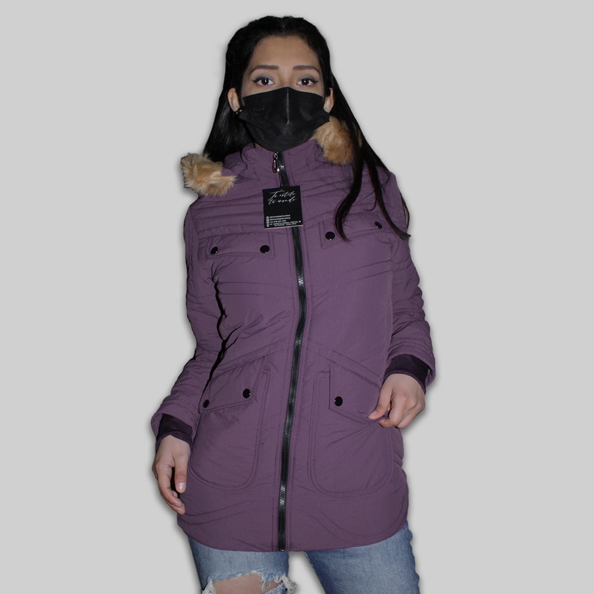 GENERICO - Casaca Parka Abrigo de Invierno para Mujer