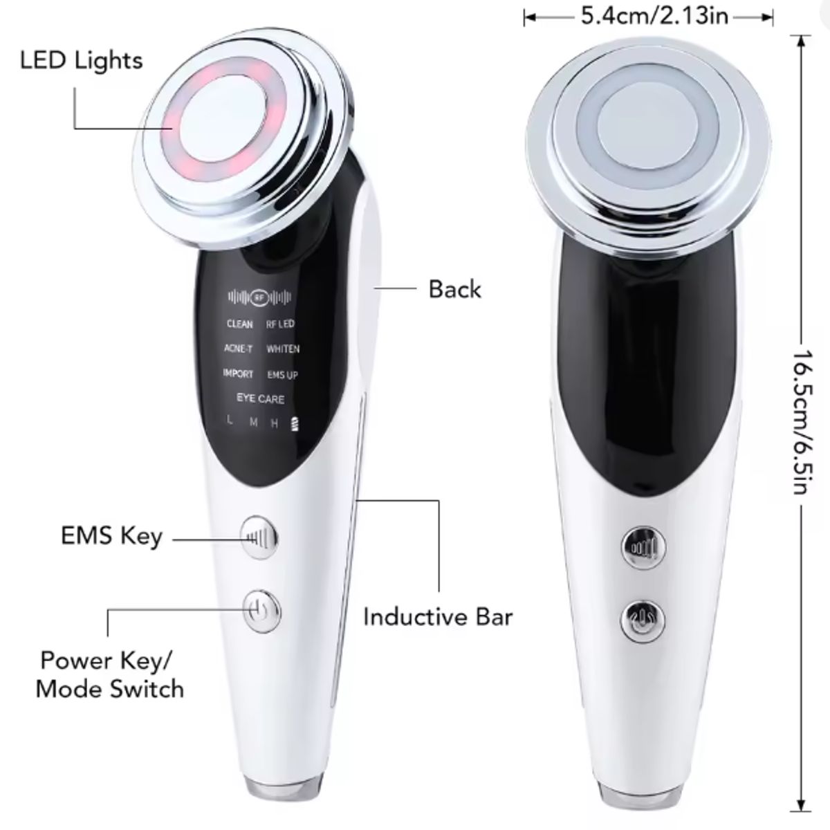 GENERICO - Limpiador Facial, estiramiento Antiarrugas 7 en 1, Radiofrecuencia