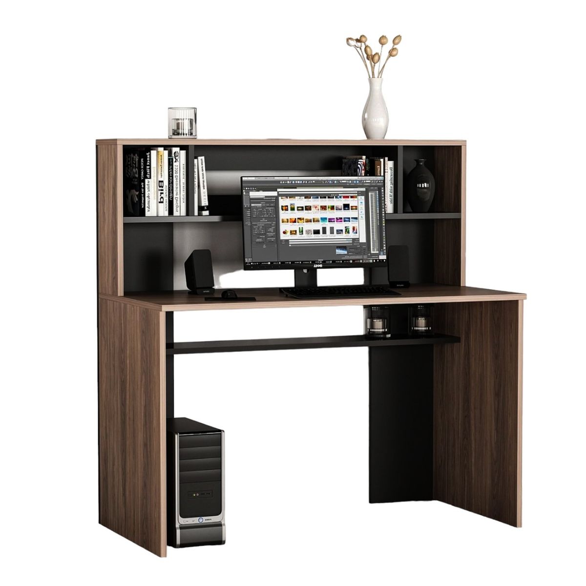 GENERICO - Escritorio Melamina Gales-Negro 120m